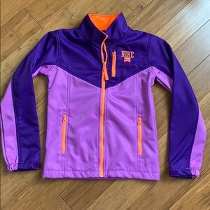 NEW NKE Girls Athletic Fleece Lined Jacket sz M